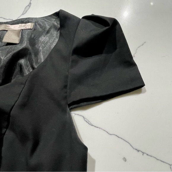 🌸3 for $30 Forever 21 Black Mini Dress short puffy sleeves  cocktail dress - Picture 6 of 17